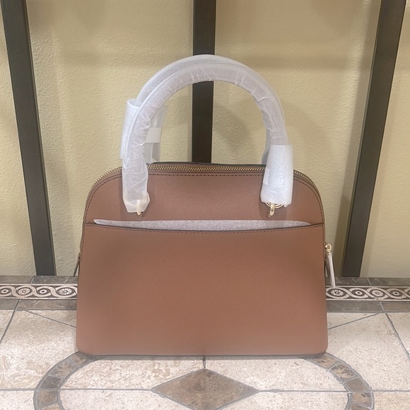 Michael Kors Jet Set Travel Medium Saffiano Leather Dome Satchel - Picture 4 of 13